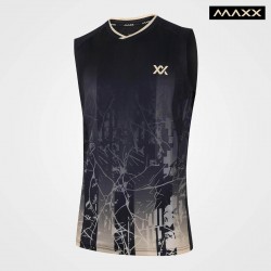 MAXX Shirt Tournament Tee MXPRO-005 Black Beige (Sleeveless)