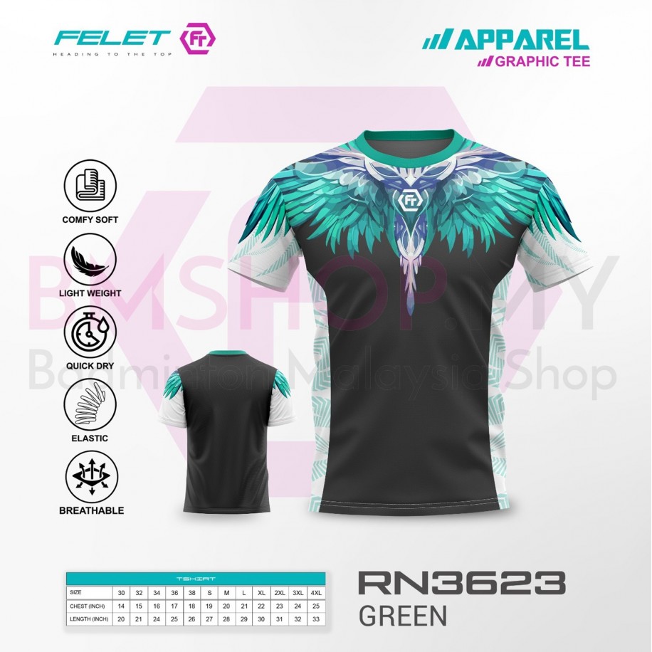 FELET Shirt RN3623 Jersey Green