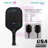 FELET Pickleball Paddle Carbon Core Pro Series (USA Pickleball Approved) - Black Color