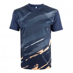 OREN SPORT Shirt QD7501 Unisex Round Neck Quick Dry Short Sleeve Sublimation Tee - Navy