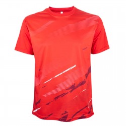 OREN SPORT Shirt QD7505 Unisex Round Neck Quick Dry Short Sleeve Sublimation Tee - Red
