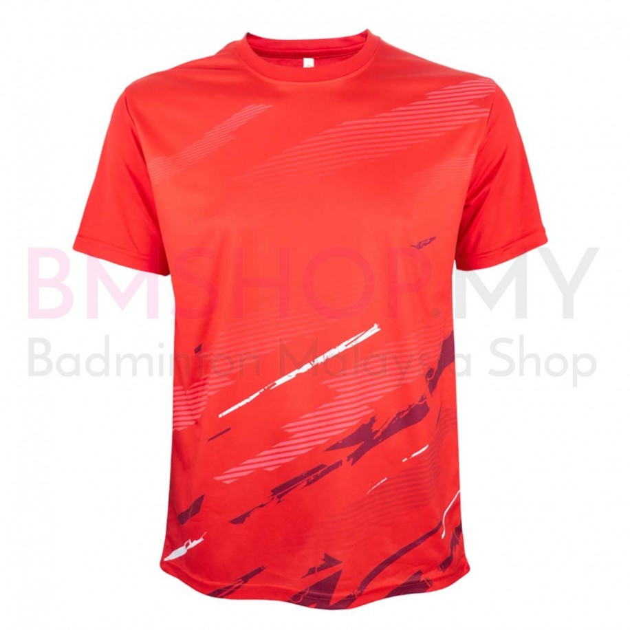 OREN SPORT Shirt QD7505 Unisex Round Neck Quick Dry Short Sleeve Sublimation Tee - Red