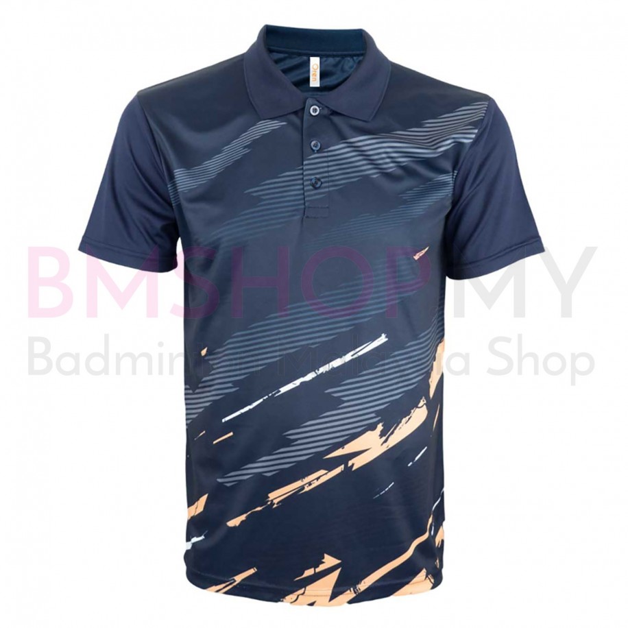 OREN SPORT Shirt QD7601 Unisex Collar Quick Dry Short Sleeve Sublimation Polo - Navy