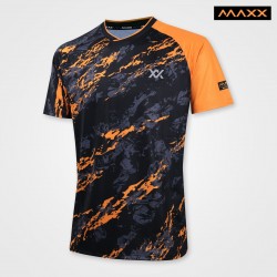MAXX Shirt Tournament Tee MXPRO-009 Black Orange
