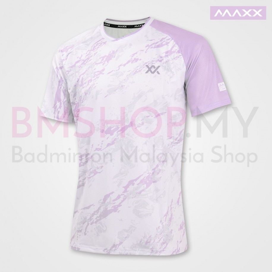 MAXX Shirt Tournament Tee MXPRO-009 White Purple
