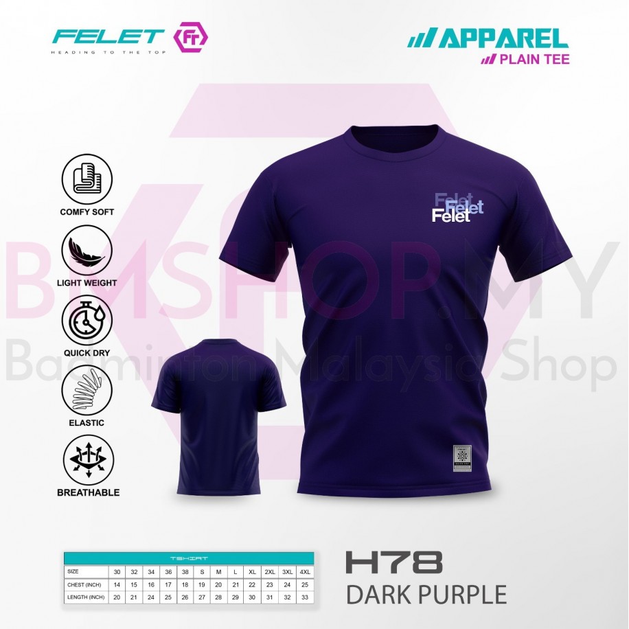 FELET Shirt Round Neck H78 (Dark Purple)