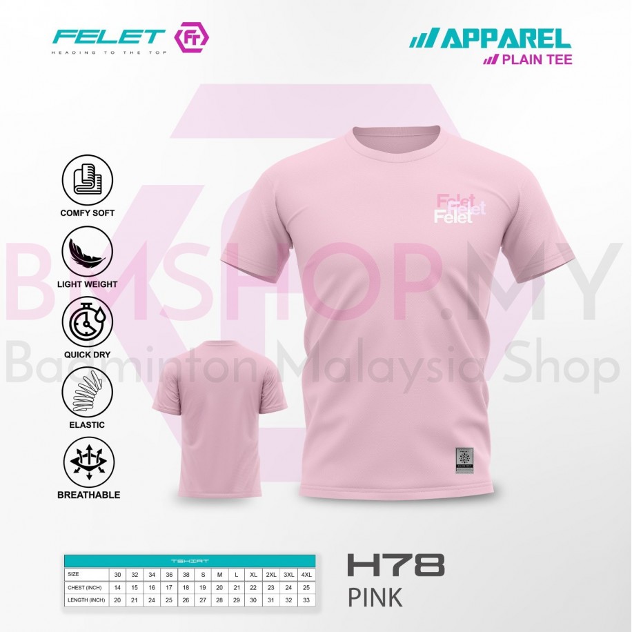 FELET Shirt Round Neck H78 (Pink)