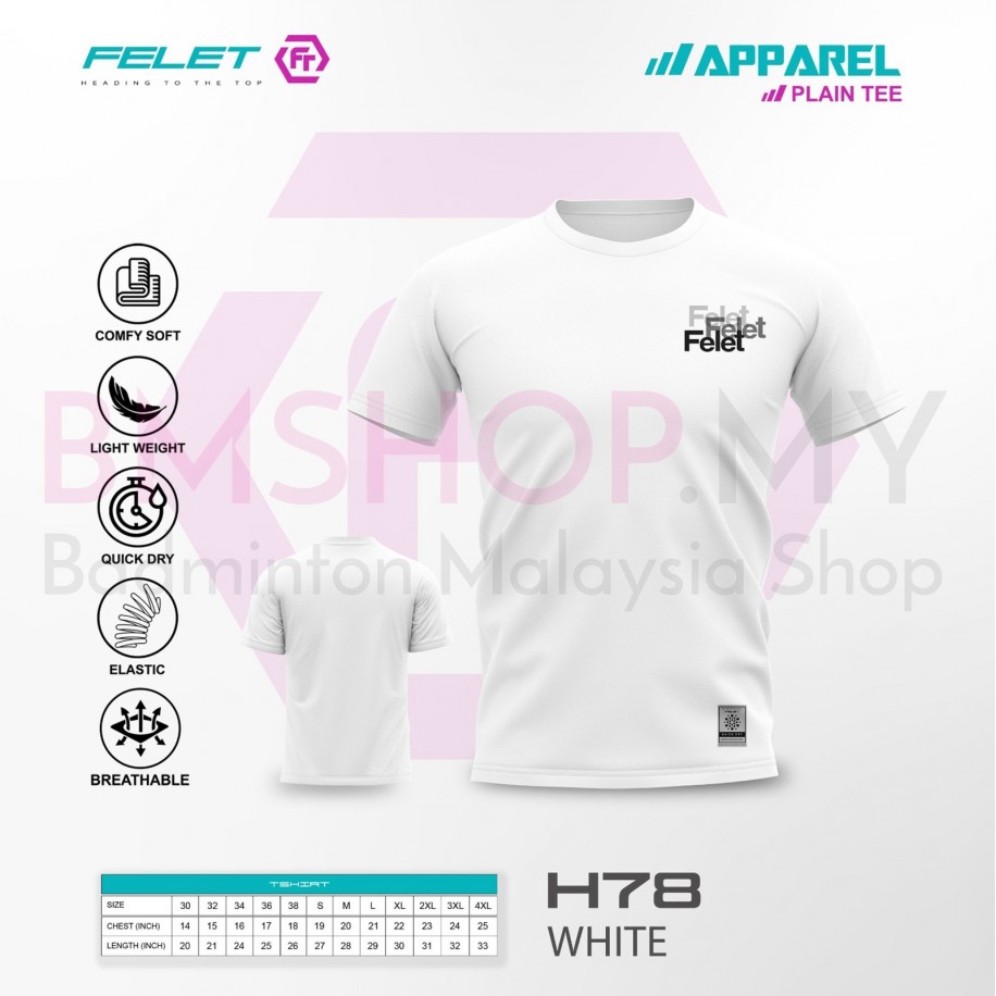 FELET Shirt Round Neck H78 (White)