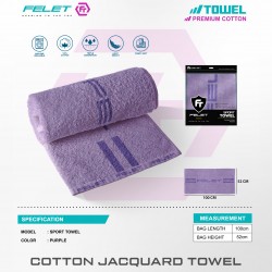 Felet sport towel cotton jacquard towel (purple)