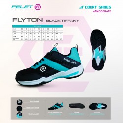 Felet Badminton Shoes Flyton Black Tiffany