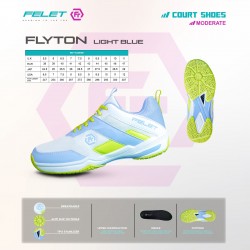 Felet Badminton Shoes Flyton Light Blue