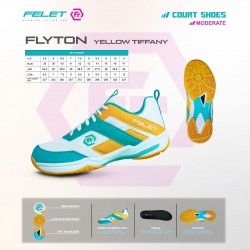 Felet Badminton Shoes Flyton Yellow Tiffany