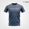 MAXX Shirt Sport Tee MXBA-007 Denim Blue- Grey