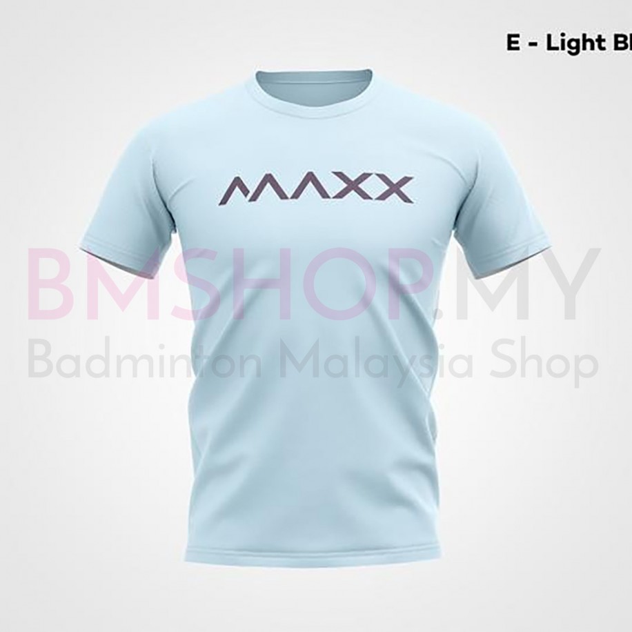 MAXX Shirt Sport Tee MXBA-007 Light Blue- Purple