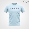 MAXX Shirt Sport Tee MXBA-007 Light Blue- Purple
