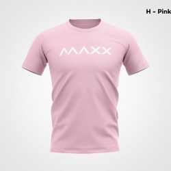 MAXX Shirt Sport Tee MXBA-007 Pink- White