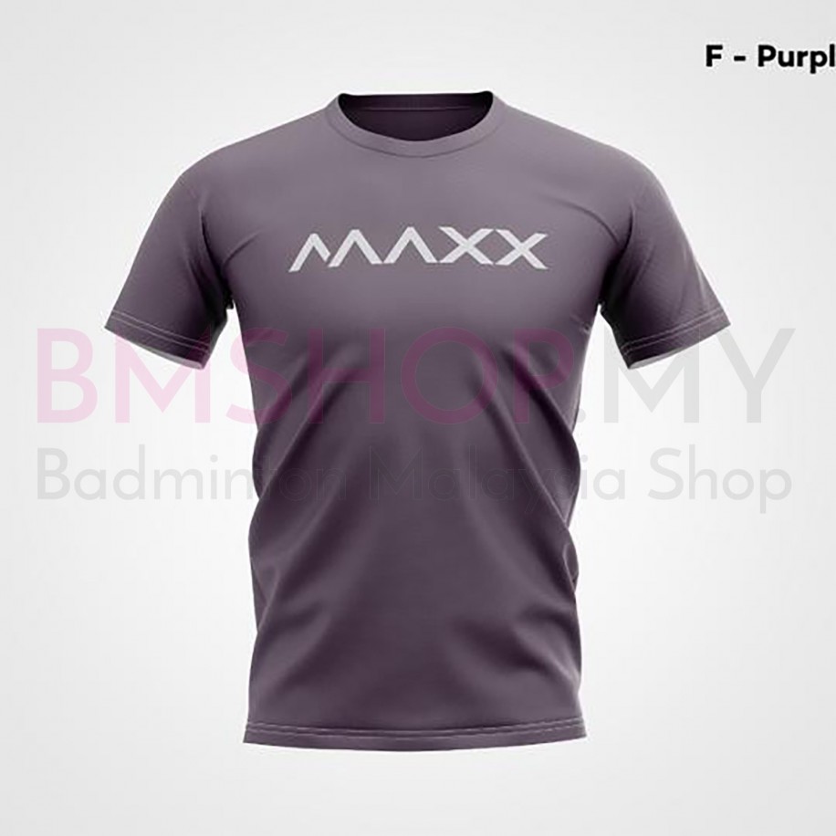 MAXX Shirt Sport Tee MXBA-007 Purple- Silver