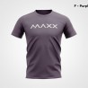 MAXX Shirt Sport Tee MXBA-007 Purple- Silver