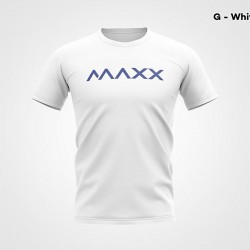 MAXX Shirt Sport Tee MXBA-007 White- Blue
