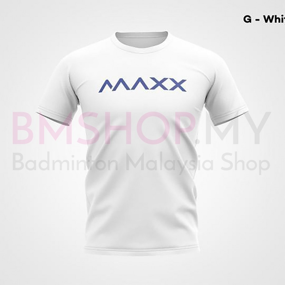 MAXX Shirt Sport Tee MXBA-007 White- Blue