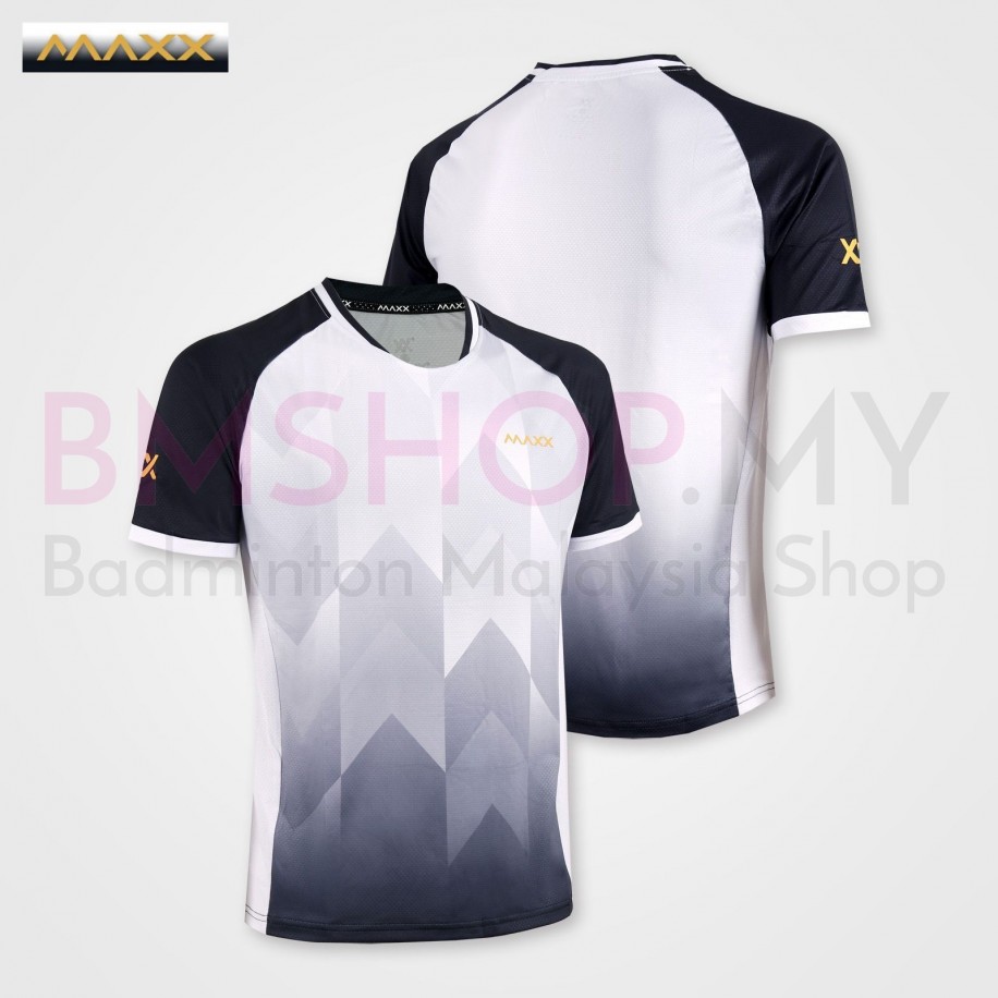 MAXX Shirt Tournament Tee MXPRO-015 White-Black