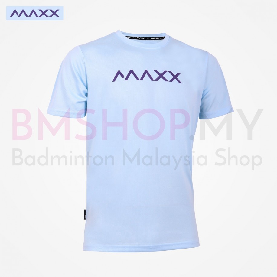 MAXX Shirt Sport Tee MXBA-007 Light Blue- Purple