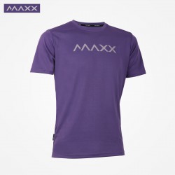 MAXX Shirt Sport Tee MXBA-007 Purple- Silver
