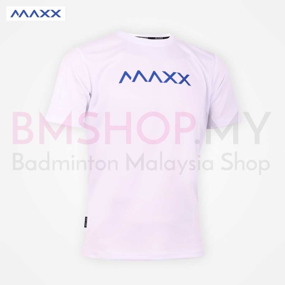 MAXX Shirt Sport Tee MXBA-007 White- Blue