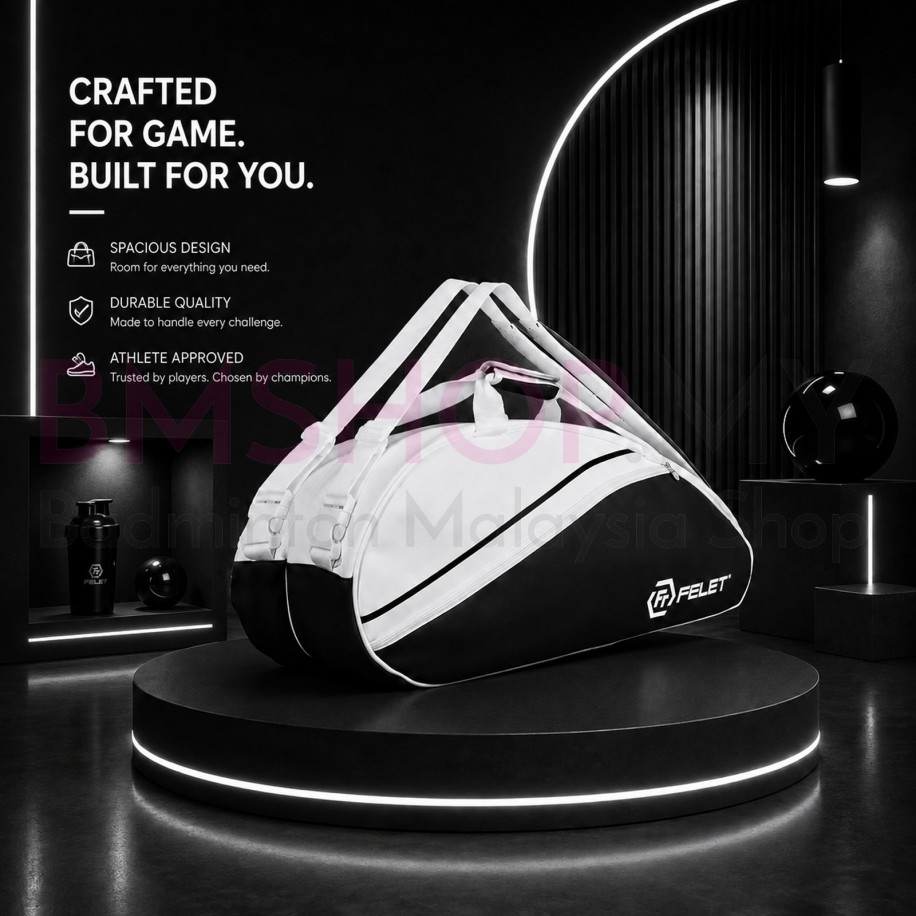 FELET Badminton Neon Pro Bag- Black