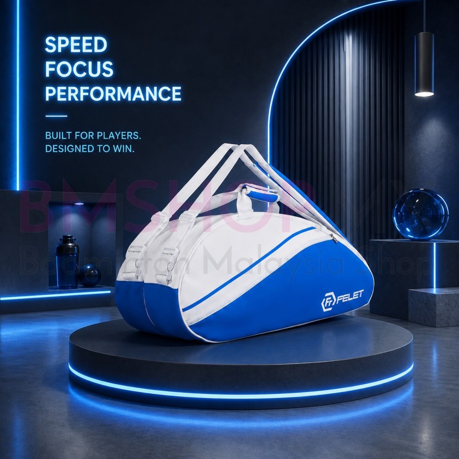 FELET Badminton Neon Pro Bag- Blue