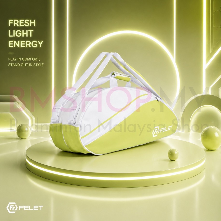 FELET Badminton Neon Pro Bag- Light Green