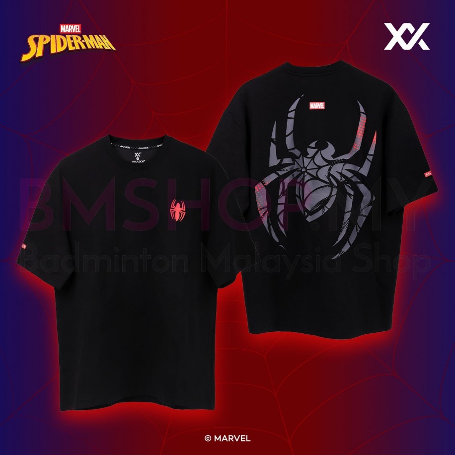 MAXX x Marvel Spiderman Collection Oversized Tee - MDOV04 (Black)