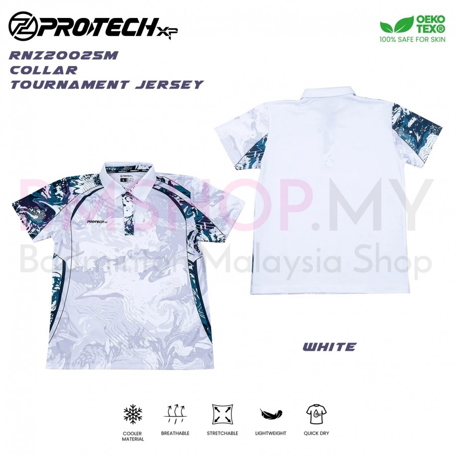 PROTECH Polo Jersey Collar Shirt RNZ20025M - White
