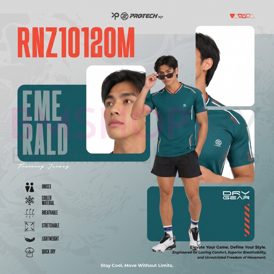 PROTECH Plain Tournament Jersey Shirt RNZ10120M- Emerald