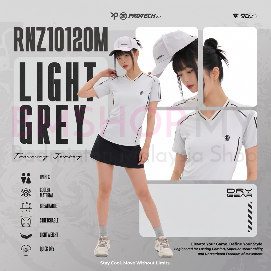 PROTECH Plain Tournament Jersey Shirt RNZ10120M- Light Grey