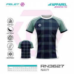 FELET Shirt RN3627 Jersey- Navy