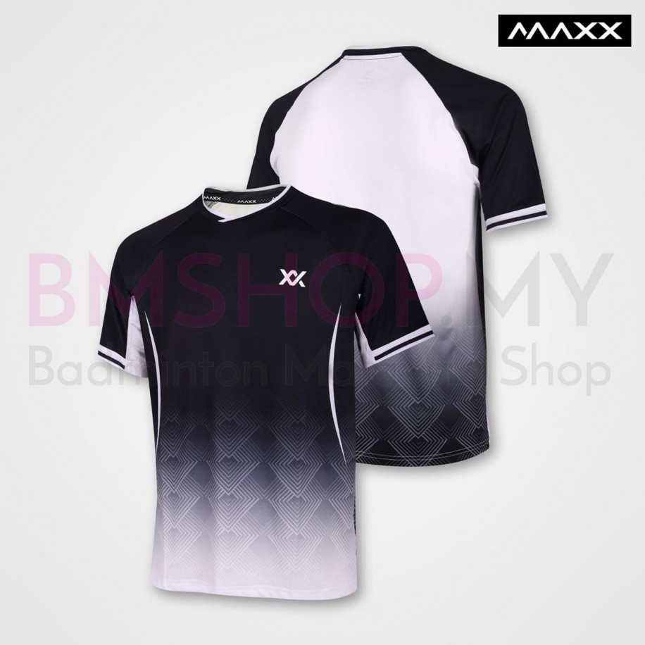 MAXX Shirt Tournament Tee MXPRO-017 Black White