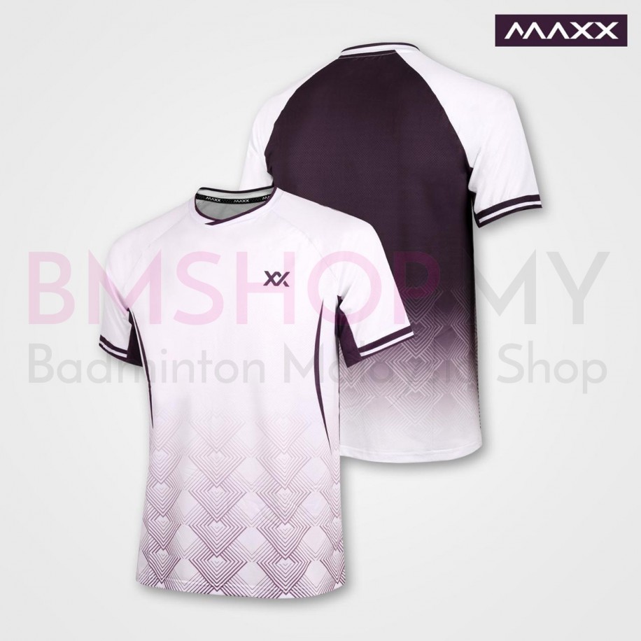 MAXX Shirt Tournament Tee MXPRO-017 White Purple
