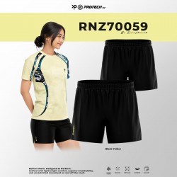 PROTECH Pant Sport Unisex Quick Dry Training Short Pants RNZ70059 - Black/Yellow